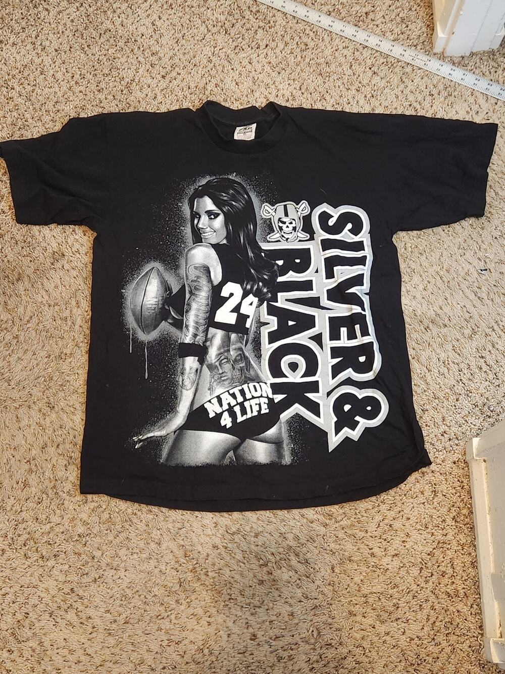 Vintage Y2K Raiders 5 Pro Heavyweight Shirt XL